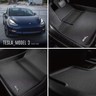 Tesla Model 3 Black Waterproof Floor Mat Set (3D MAXpider Fits 2017-2019)