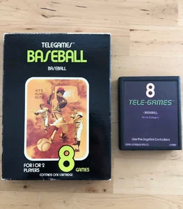 Baseball (Atari 2600) Box and Game Cartridge Sears Tele-Games - Picture 1 of 3