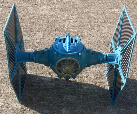 1983 Kenner Star Wars battle damage blue Tie Fighter-100% complete Cover