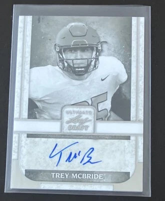 2022 Leaf Ultimate Draft Trey McBride RC 签名亚利桑那红雀队  — 第 1/2 张图片