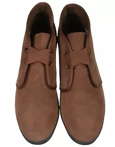 Keds Essentials Womens 2 Eye Chukkas Size 8M Brown Suede Leather Ribbon Laces - Picture 1 of 10