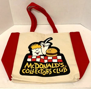 Vintage NEW McDonald’s Collectors Club Canvas Tote Bag - Large Size - 14” x 20” - Picture 1 of 7