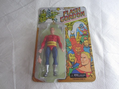 NECA Reel Toys Flash Gordon "The Greatest Adventure of All!":  Flash Gordon NIP Cover