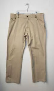 Ermenegildo Zegna Pants Men 42 (Meas. 40x31) Tan Straight Leg Made in Italy - Picture 1 of 14