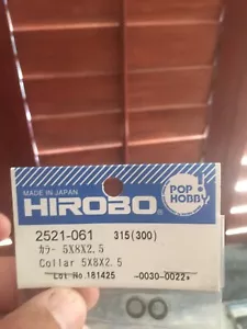 Vintage HIROBO 2521-061 COLLAR 5 X 8 X 2.5 #2521061 HELICOPTER PARTS - Picture 1 of 3