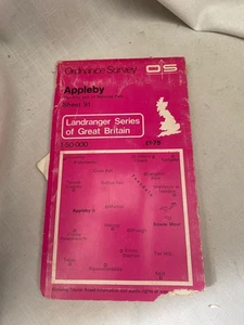 Vintage Ordnance Survey Map Sheet 91 Appleby Landranger - Bild 1 von 4
