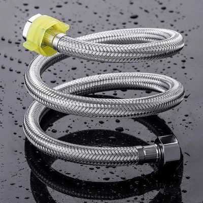 1/2" Brauseschlauch Edelstahl V2A Duschschlauch mit doppeltem Verdrehschutz - Bild 1 von 4