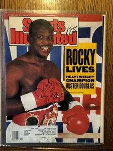 Heavyweight Champion James Buster Douglas -Signed Sports Illustrated 2-26-1990 - Picture 1 of 4