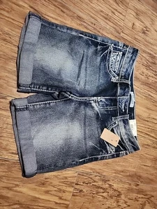BLOWOUT PRICE Mudd® Fashion Denim Jean Shorts Girls Reg. Sz 8 NWT - Picture 1 of 7