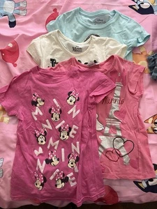 Disney Minnie Mouse And Princesses T-shirts Bundle Of 4 Size 5  - Picture 1 of 10
