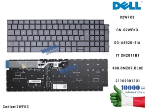 Tastiera Italiana Retroilluminata per DELL Inspiron 15 3511 3515 15 5510 5515 75 - Picture 1 of 1