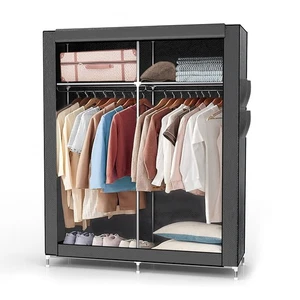 Faltschrank 170x108x45 cm Stoffschrank Kleiderschrank Camping Kleiderstange - Bild 1 von 32