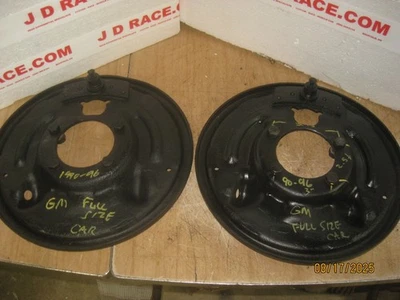 PLACAS DE RESPALDO DE TAMBOR 11" 1975 COCHE TAMAÑO COMPLETO 88 RIVIERA 98 VAGÓN 1972 GRANDVILLE Foto 1 de 4