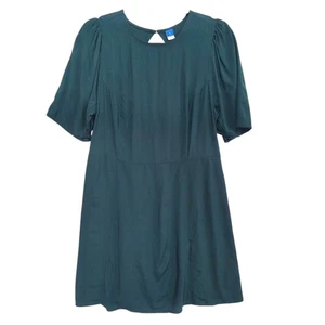 Old Navy A-Line Dress Cutout Back Size Large Emerald Isle Green - Picture 1 of 8
