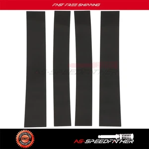 Door Trim Fits 07-14 Cadillac Escalade 4 Pieces Set Pillar Posts Glossy Black - Picture 1 of 12