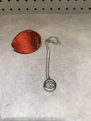 "Collar medallón origami búho colgante de acero inoxidable cadena de 18""" Foto 1 de 4