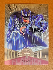 Venom 1995 Fleer Marvel Metals #80 Silver Flasher Chase Card - Picture 1 of 2