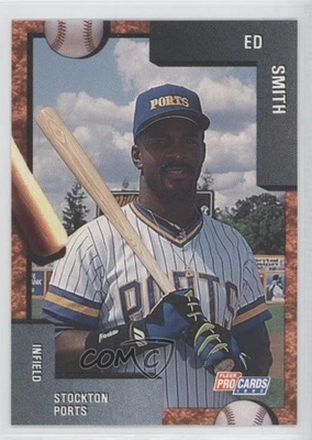 1992 Fleer ProCards Minor League Edward Smith #43 - Image 1 of 2