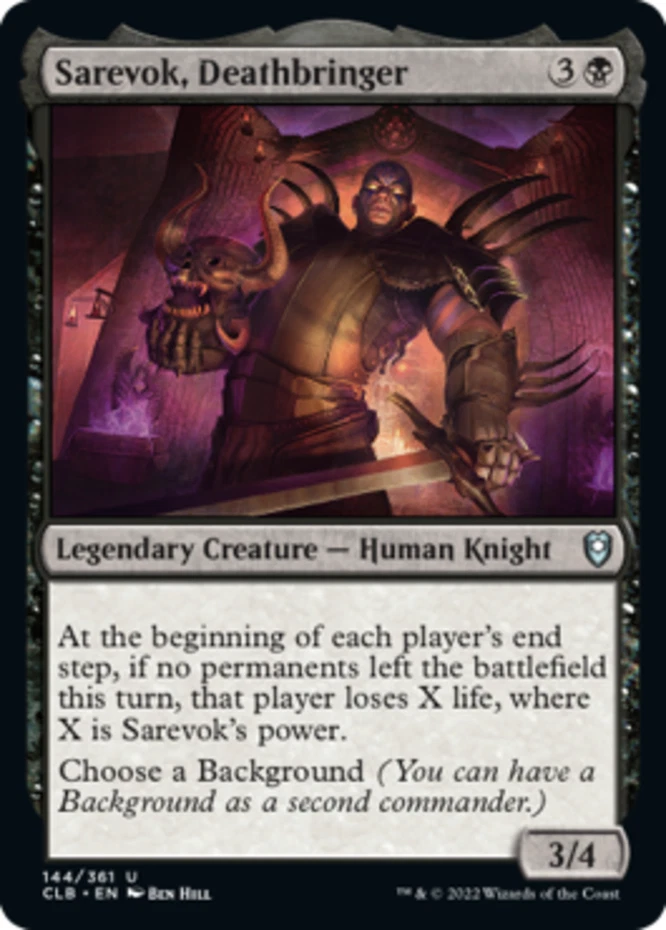 x1 Sarevok, Deathbringer - Battle for Baldur's Gate - NM - MTG - Image 1 of 1