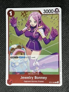 One Piece EX Gear 5 JEWELRY BONNEY #ST21-004 FOIL Red Special Character - Picture 1 of 2