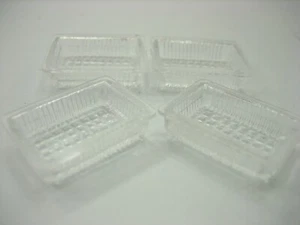 Dollhouse Miniature Accessories 4 New Empty Plastic Lunch Box Tray Supply 12545 - Picture 1 of 2
