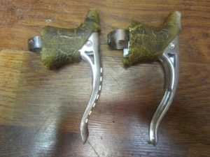 VINTAGE SUNTOUR SUPERBE DRILLIUM DROP HANDLEBAR BRAKE LEVERS - Picture 1 of 5