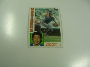 Orlando Mercado 1984 Topps ROOKIE CARD #314