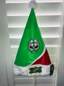 WWE WRESTLING REY MYSTERIO 619 SANTA-ELF HAT NWT  NEW HOLIDAY CHRISTMAS GIFT - Picture 1 of 3
