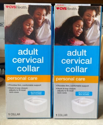 Colar cervical ajustável adulto - Tamanho único para todos - CVS (2) grátis S&H! - Imagem 1 de 4