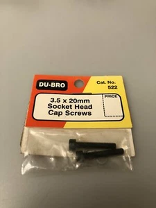Tornillo de tapa de cabeza de zócalo Dubro 3,5 mmx20 (4) DUB522 - Imagen 1 de 1