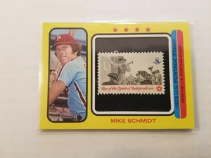 2022 Topps Heritage 1973 U.S. Postage Stamp Relic Mike Schmidt #73PS-MS 28/50 - Picture 1 of 2