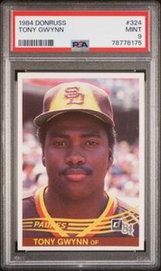 1984 DONRUSS TONY GWYNN #324 PSA 9