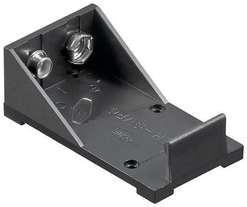 Goobay 1x 9V Block Square battery holder black with Solder tail (U)  - Image 1 of 1