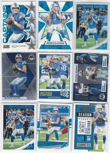 2020 MATTHEW STAFFORD Panini Score Mosaic Donruss Contenders Optic 9 Card Lot - Picture 1 of 2