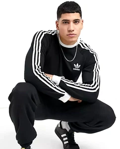 NEW MEN'S ADIDAS ORIGINALS CALIFORNIA TREFOIL LONG SLEEVE SHIRT~SIZE 2XL IA4877 - Picture 1 of 6