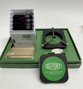 VINTAGE VARIABLE CONTRAST FILTER SET BY DUPONT - Picture 1 of 5