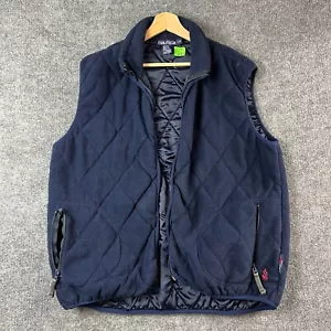 Chaleco Nautica Para Hombres Grande Azul EE. UU. Desafío Vela Vellón Preppy Cremallera Completa * - Imagen 1 de 22