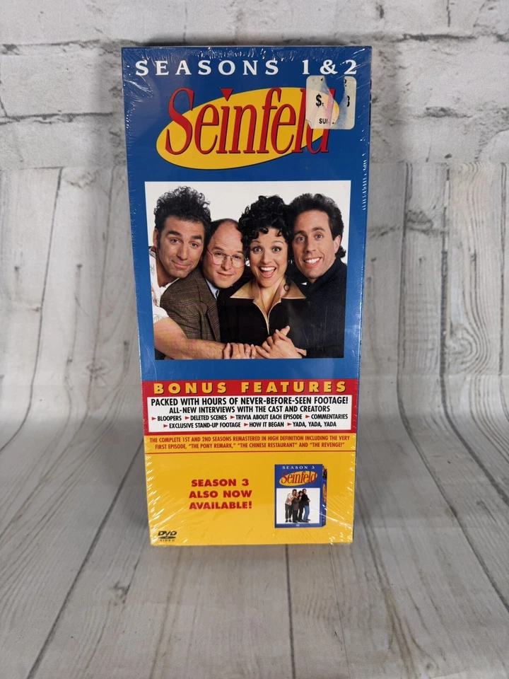 Seinfeld The Complete 1st and 2nd Seasons (DVD) Sealed Bonus Feature Foto 1 de 3