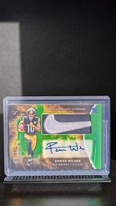 2024 Panini Origins Football Jumbo Jersey Auto Roman Wilson 5/5 - Picture 1 of 2