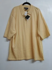 Brooks Brothers Herren XXL Gelb Supima Baumwolle Polo Neu mit Etikett.  UVP 69,50 $ KOSTENLOSER VERSAND - Bild 1 von 4