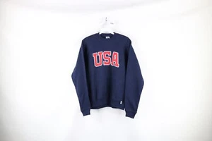 NOS Vintage 90s Russell Athletic Boys Large Spell Out USA Crewneck Sweatshirt - Picture 1 of 9
