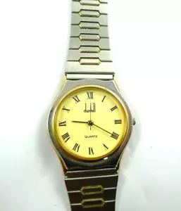 VINTAGE OROLOGIO DA POLSO QUARZO DUNHILL DA DONNA - Foto 1 di 5