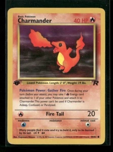 Charmander - 50/82 - Common 1st Edition - Team Rocket stark bespielt - Bild 1 von 2
