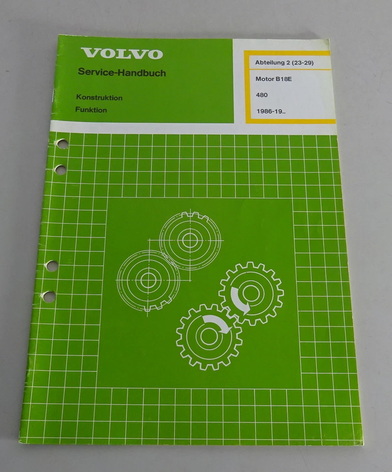 Manual De Taller Construcción / Función Volvo 480 Motor B18E - Desde 1986 - Imagen 1 de 1