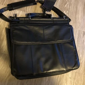 Targus Laptop Carrying Case Black Leather - Picture 1 of 5
