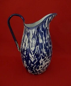 ✅ ANTICA BROCCA CARAFFA VERSATOIO LIBERTY METALLO SMALTATO 1920 ANTIQUE - 4468 - Picture 1 of 8