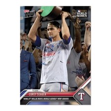 💥 COREY SEAGER MVP💥 World Series - 2023 Topps Now #1079  PRESALE