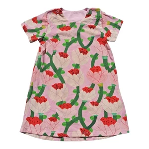 Gorman Baby Girls Dress Pink Floral Organic Cotton Short Sleeve Size 12–18M - Bild 1 von 2