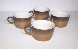 4er Set Tassen Mikasa Potters Art Ben Seibel Design Buckskin Japan Becher 2,375" EUC - Bild 1 von 9