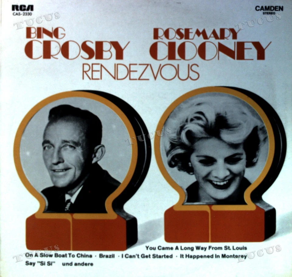 Bing Crosby ‒ Rosemary Clooney - Rendezvous LP (VG/VG) .* - Image 1 of 1